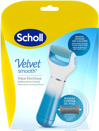 Scholl Velvet Smooth Exfoliërende Elektrische Rasp Blauw
