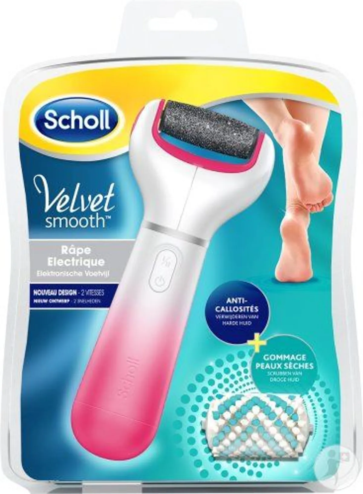 Scholl Velvet Smooth Râpe électrique Anti-callosité