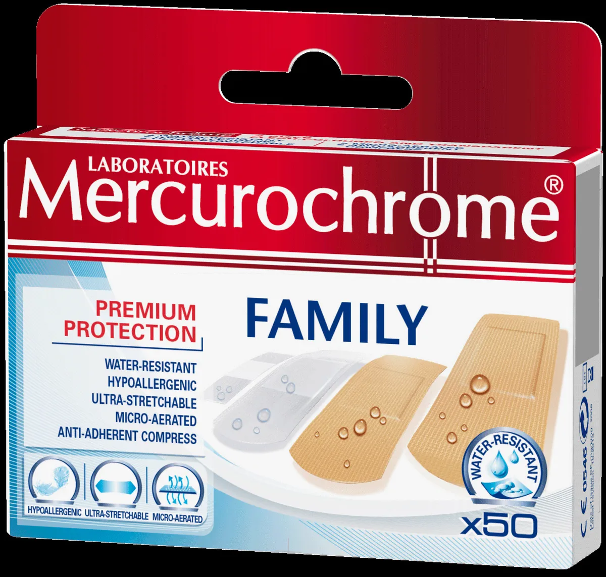 Mercurochrome Pansements Family 50 Pièces