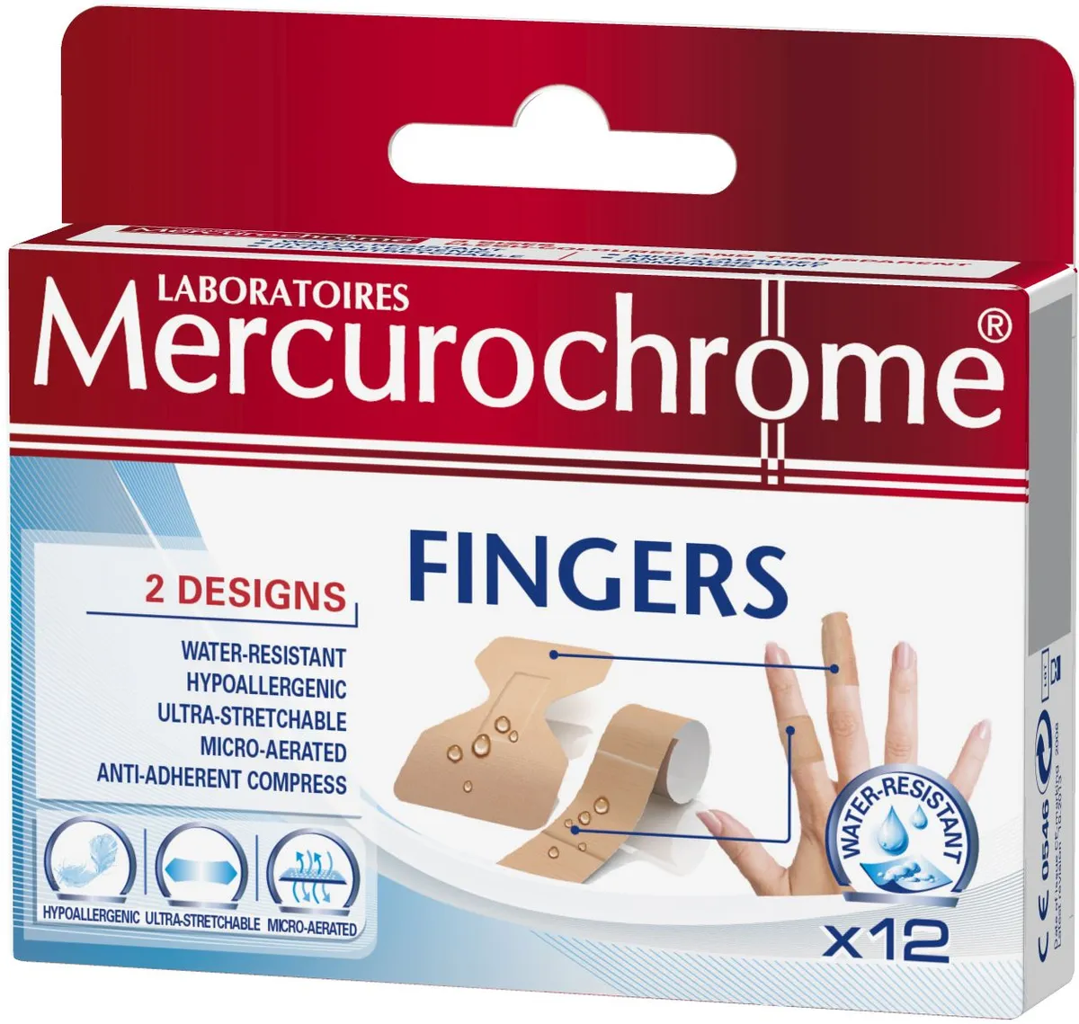 Mercurochrome Pansements Fingers 12 Pièces