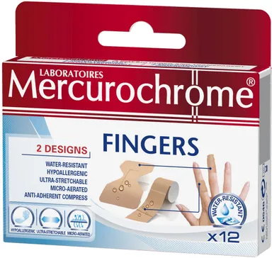 Mercurochrome Pansements Fingers 12 Pièces