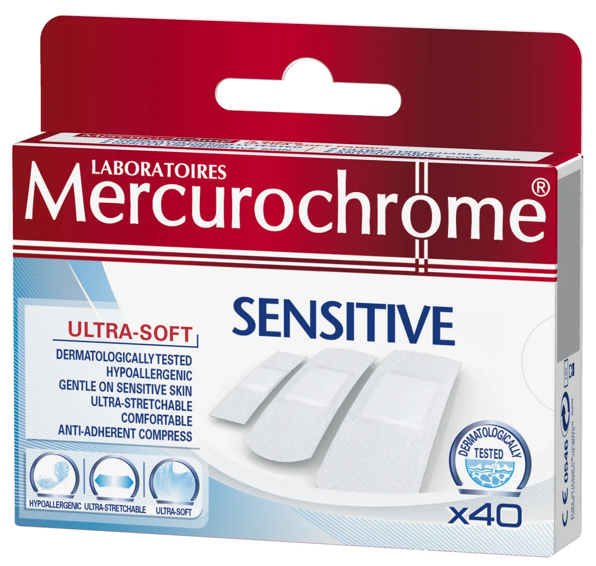 Mercurochrome Pleisters Sensitive 40 Stuks