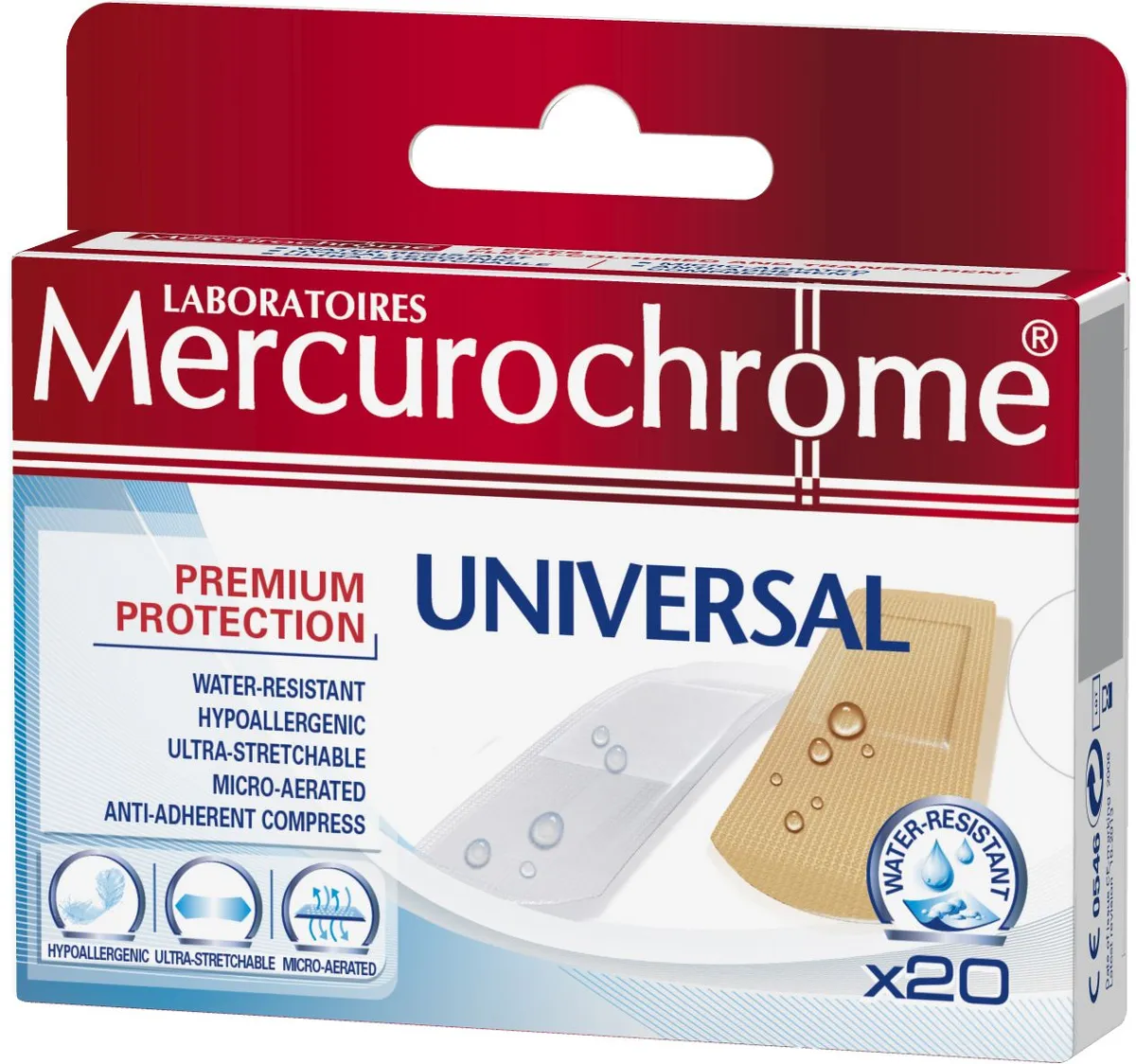 Mercurochrome Pansements Universal 20 Pièces