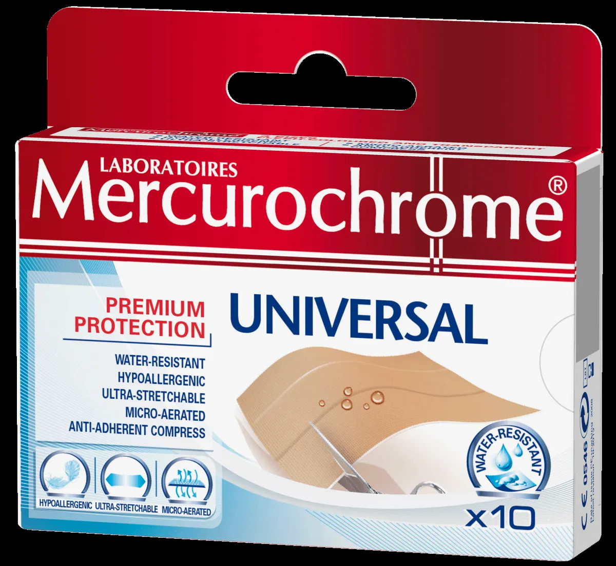 Mercurochrome Pansements Universal 10 Pièces