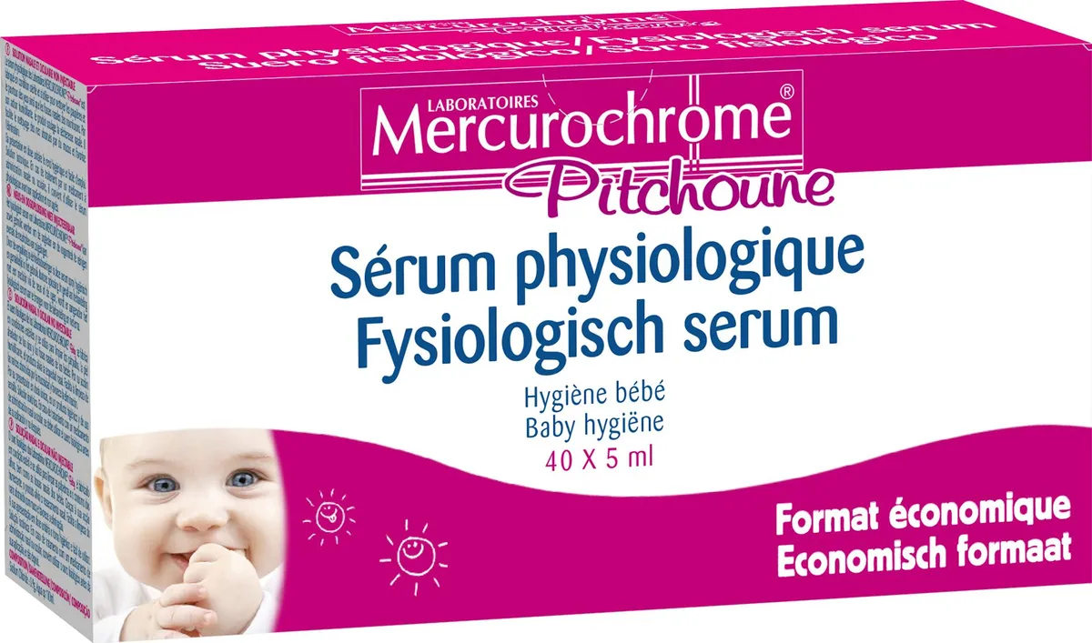 Mercurochrome Pitchoune Sérum Physiologique 40x5ml
