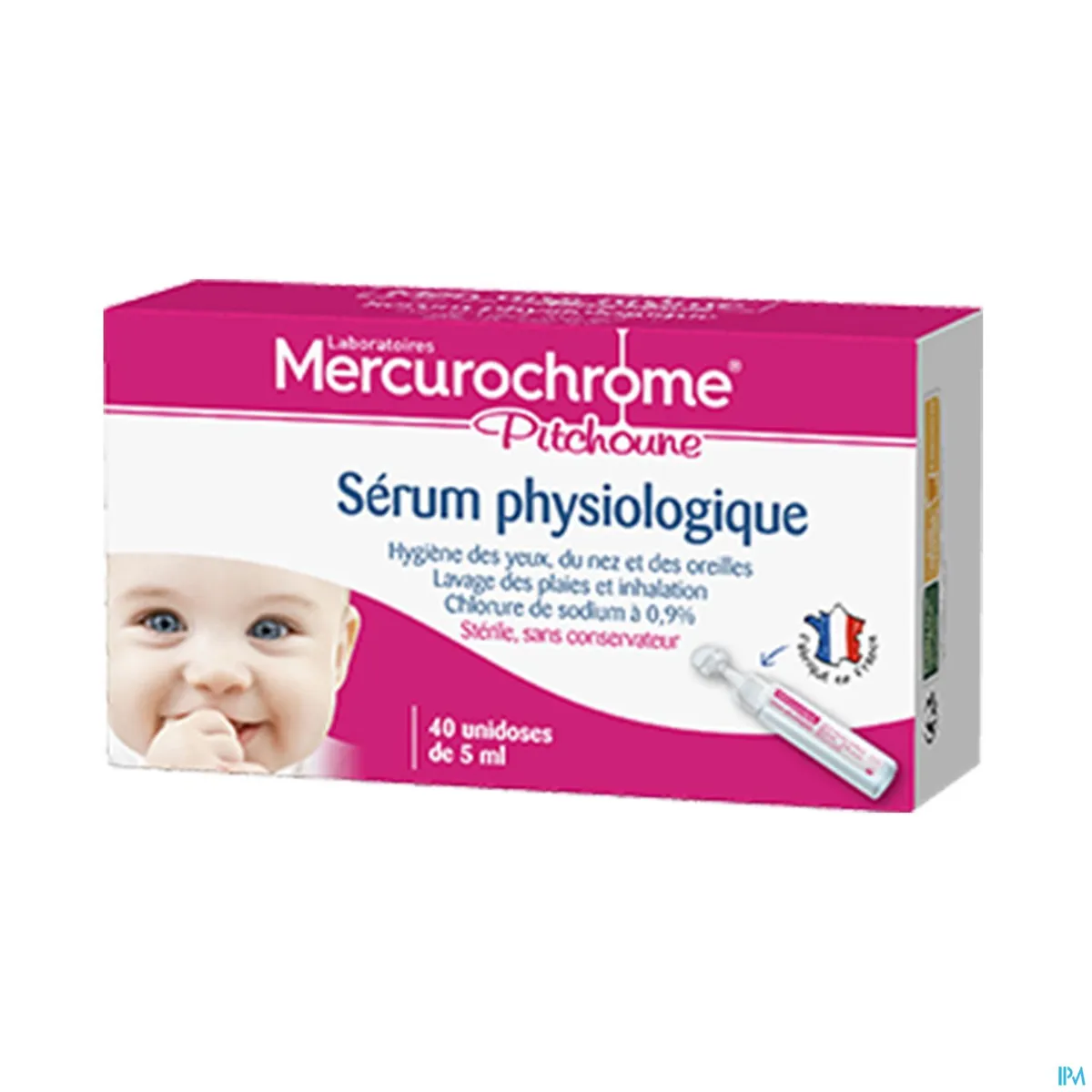 Mercurochrome Fysiologisch Serum Pitchoune 40x5ml