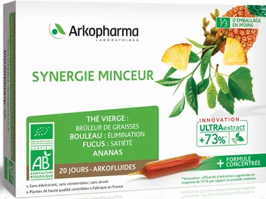 Arkofluides Synergie Minceur Bio 20 Ampoules