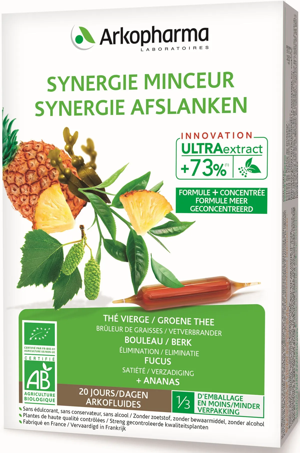 Arkofluides Synergie Afslanken Bio 20 Ampullen