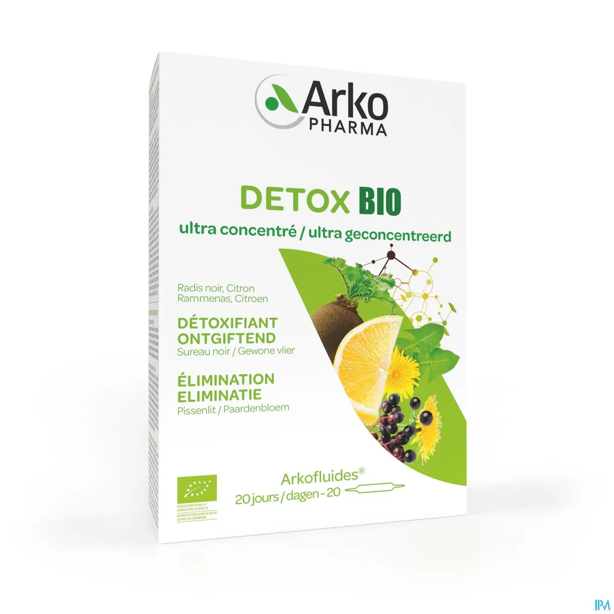 Arkofluides Détox Bio 20 Ampoules