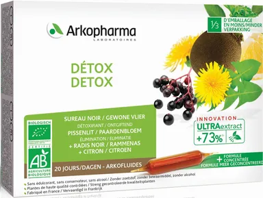 Arkofluides Détox Bio 20 Ampoules