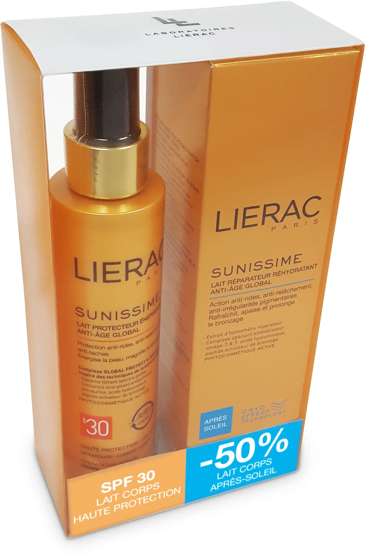 Lierac Sunissime Lait Corps Haute Protection IP30 & Après-Soleil Duopack