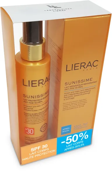 Lierac Sunissime Lait Corps Haute Protection IP30 & Après-Soleil Duopack