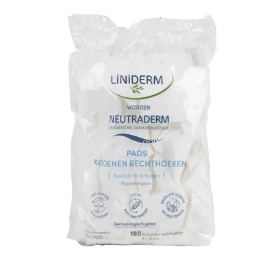 Gilbert Pads Rechthoekige Wattenschijfjes Biokatoen 8x10 cm 180 Stuks