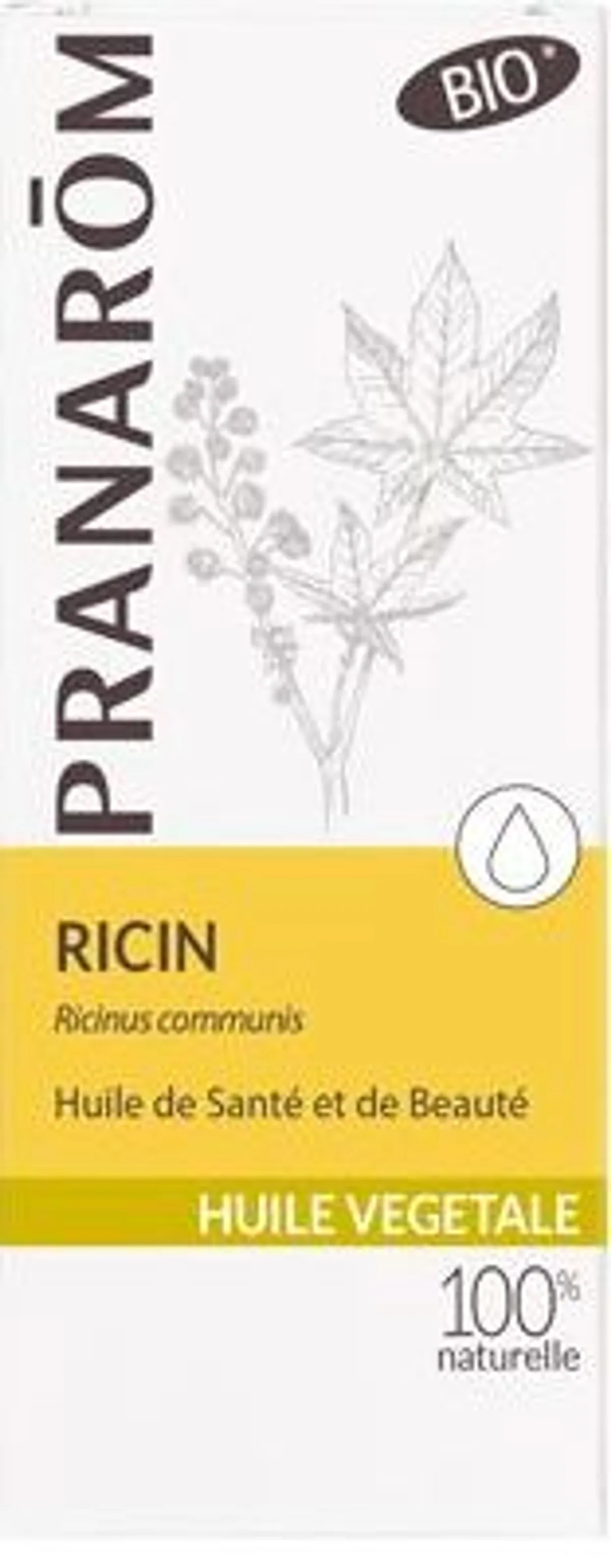 Pranarôm Ricin Huile Végétale Bio 50ml