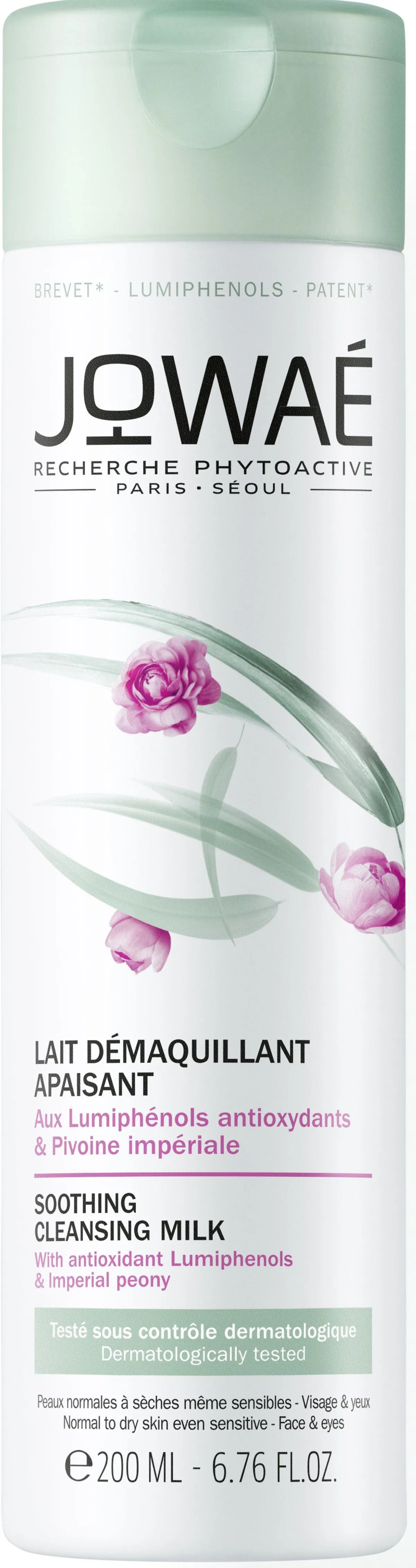 Jowaé Lait Démaquillant Apaisant 200ml