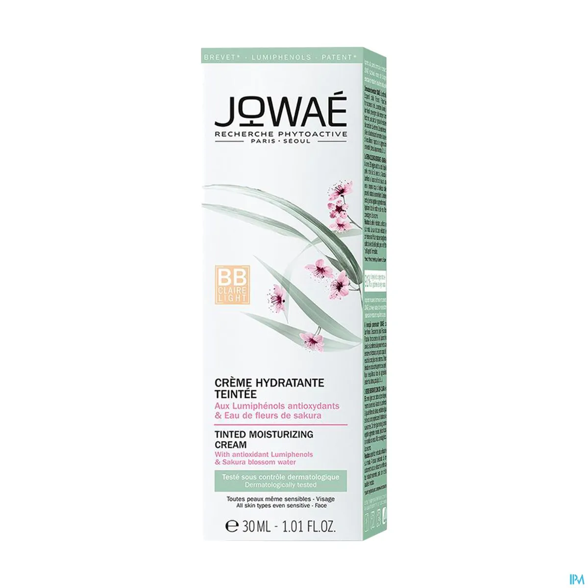 Jowaé Hydraterende BB Getint Crème Licht 30ml