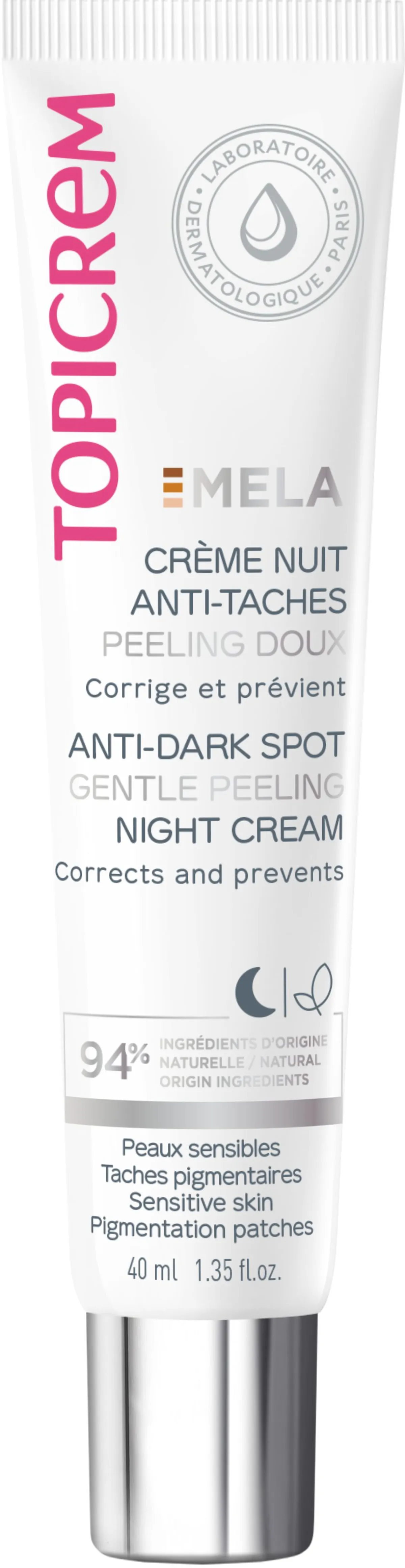 Topicrem Mela Crème Correctrice Nuit 40ml