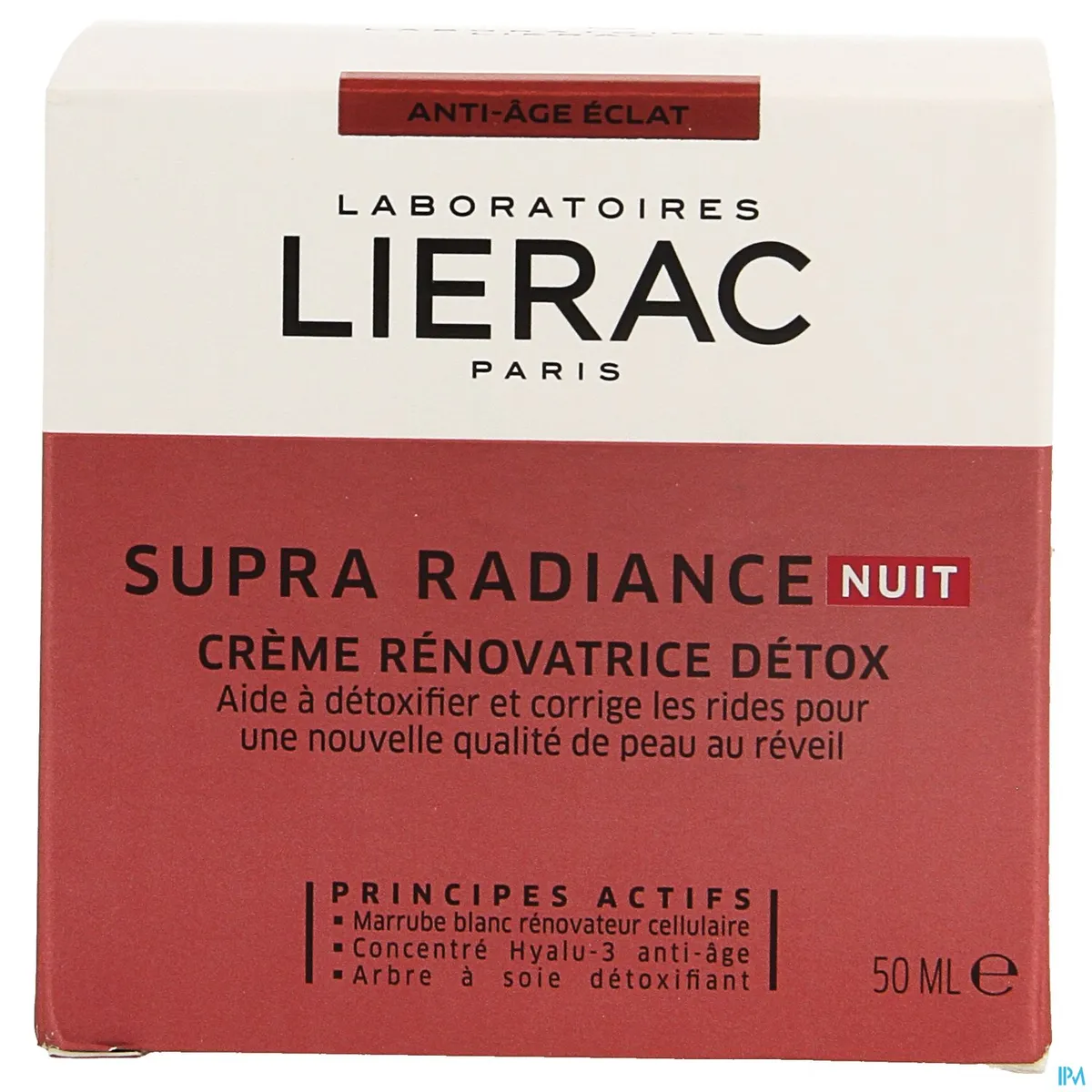Lierac Supra Radiance Renoverende Crème Detox Nuit 50ml