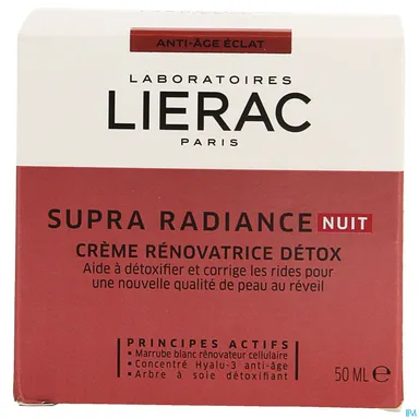 Lierac Supra Radiance Renoverende Crème Detox Nuit 50ml