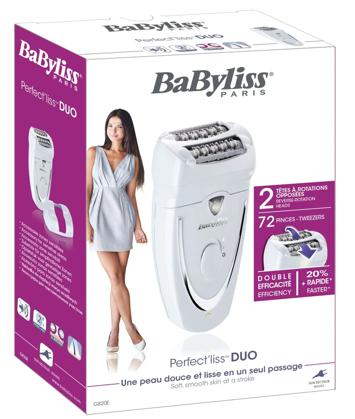 Babyliss Perfect' Liss Duo Epilateur (G820e)