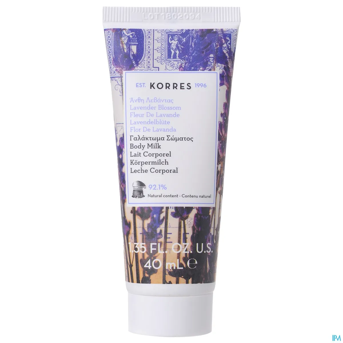 Korres Lichaamsmelk Lavendelbloesem 40 ml