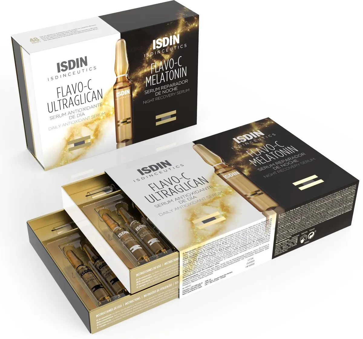 ISDIN Isdinceutics Flavo-C Melatonin & Ultraglican Ampoules 10 + 10 x 2ml