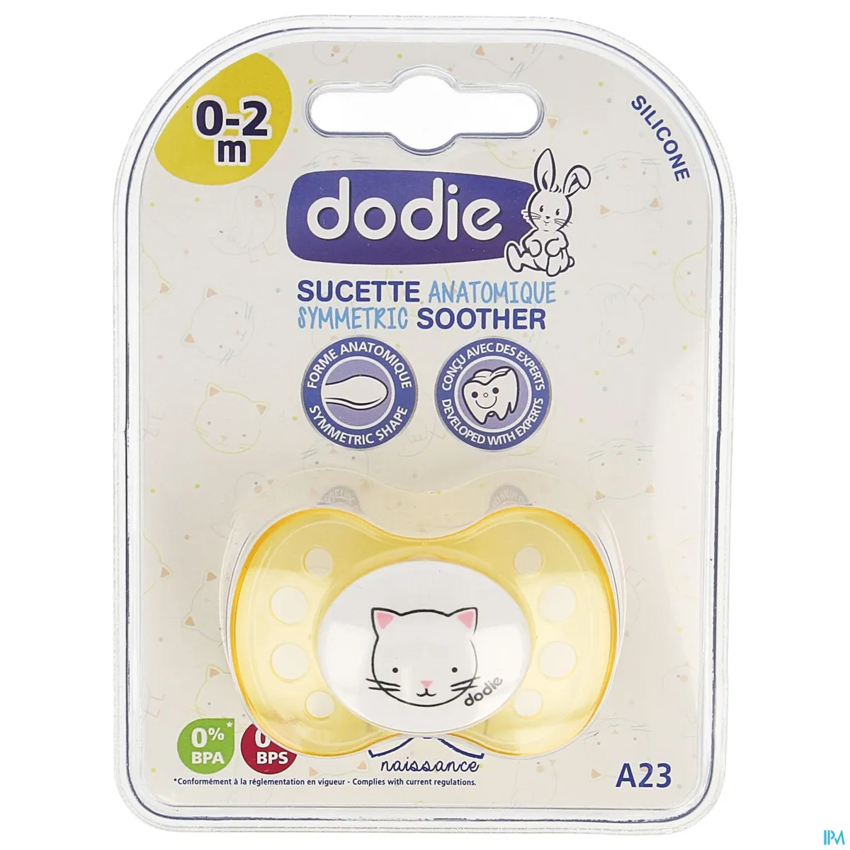 Dodie Anatomische Fopspeen Geboorte Unisex ( van 0 tot 2 maanden)