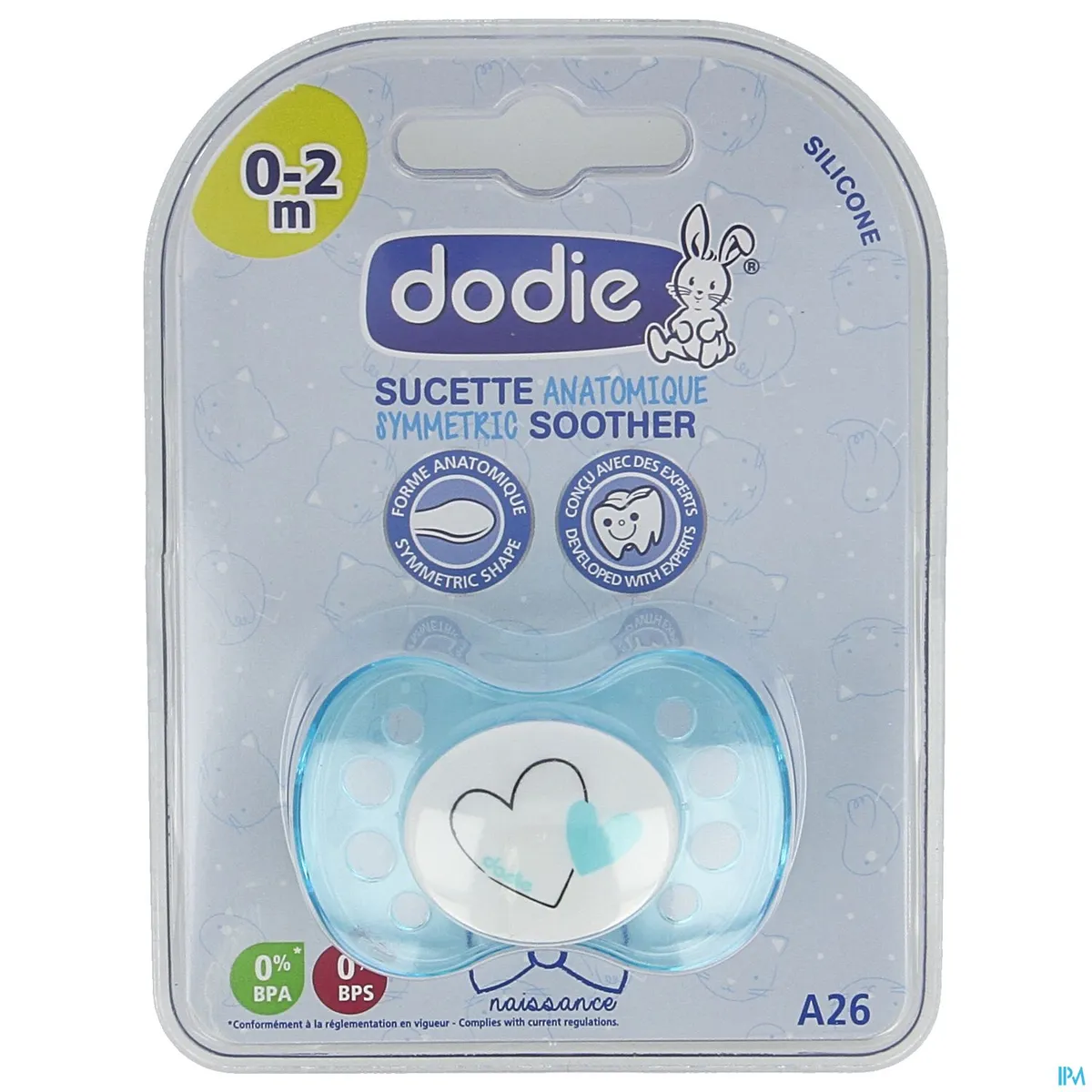 Dodie Anatomische Fopspeen Geboorte Jongen ( van 0 tot 2 maanden)