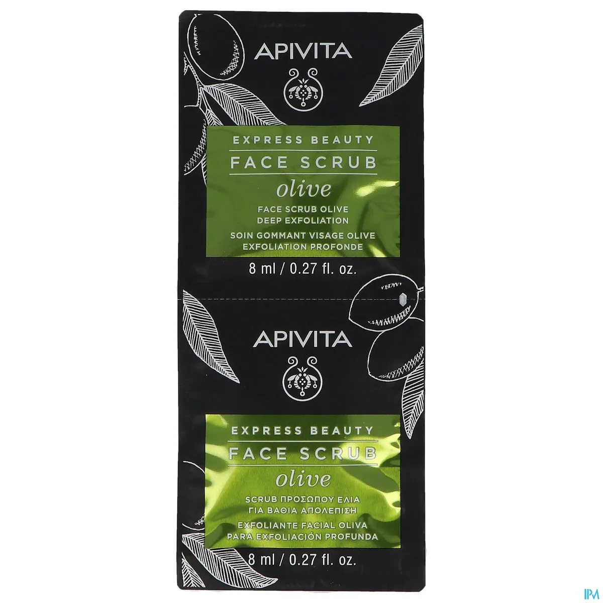 Apivita Express Beauty Face Scrub Olive 2x8ml