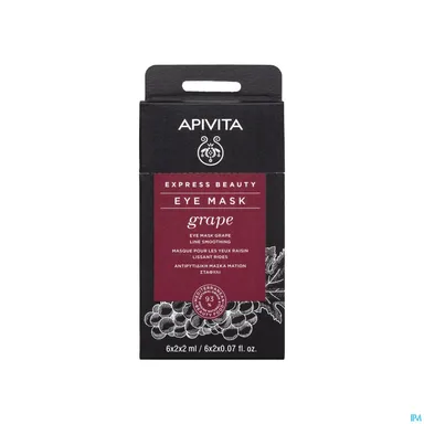 Apivita Beauty Express Oogmasker Druiven 2 x 2 ml