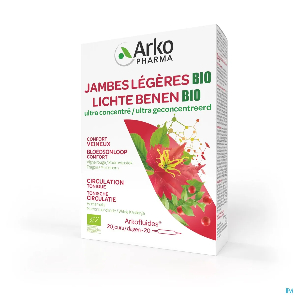 Arkofluide Lichte Benen Bio 20 Ampullen