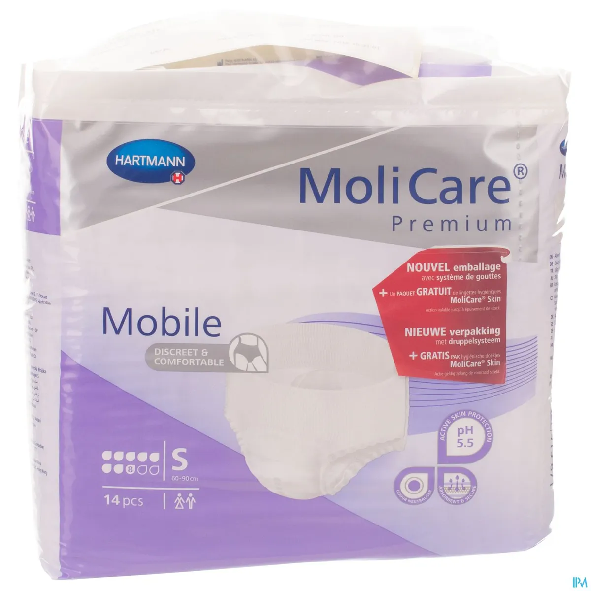 MoliCare Premium Mobile 8 Drops 14 Slips Maat Small