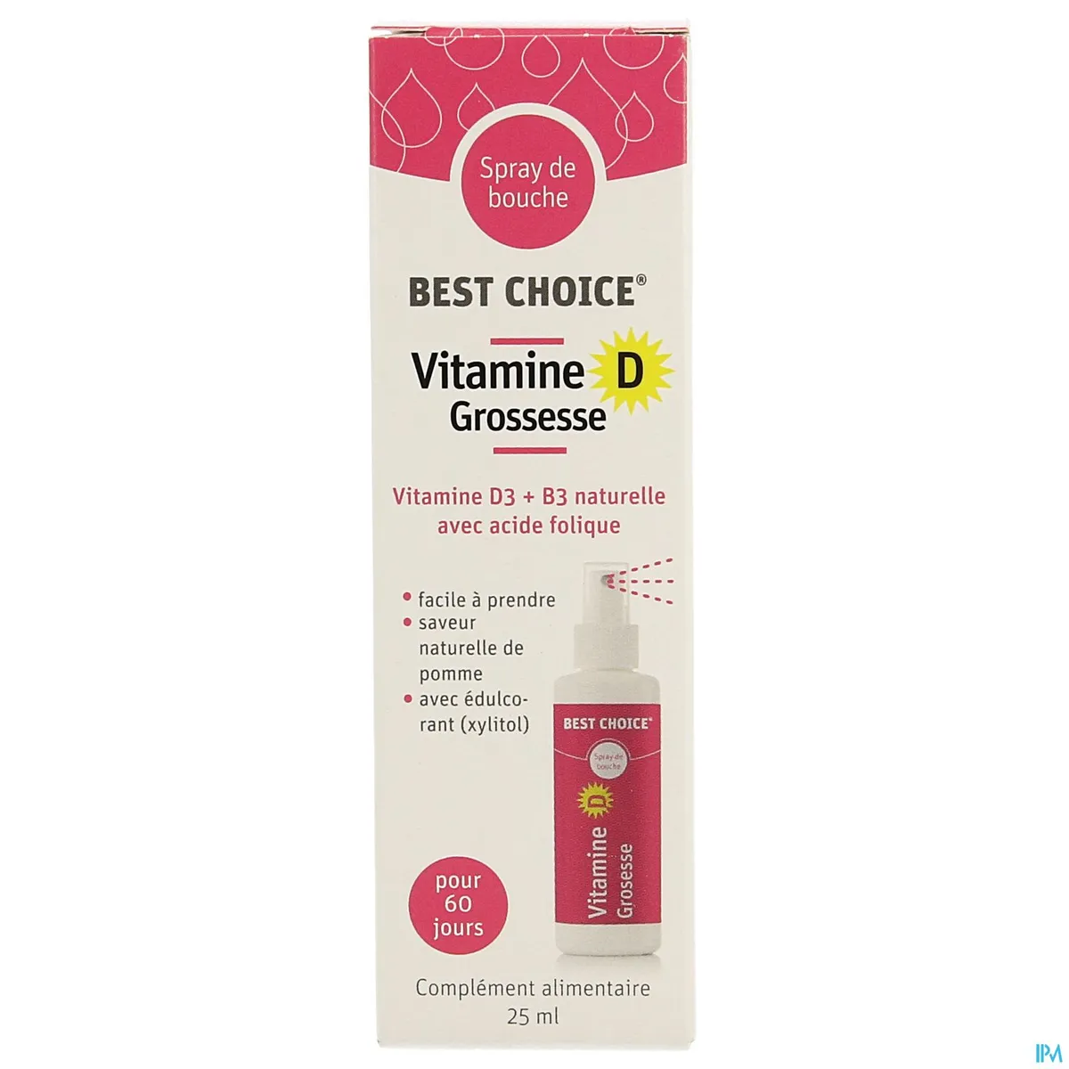Best Choice Spray Bouche Vitamine D Grossesse 25ml