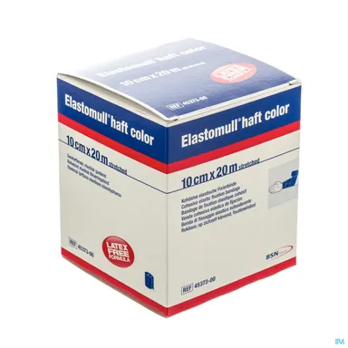 Elastomull Haft Latexvrij 10 cm x 20 m Blauw