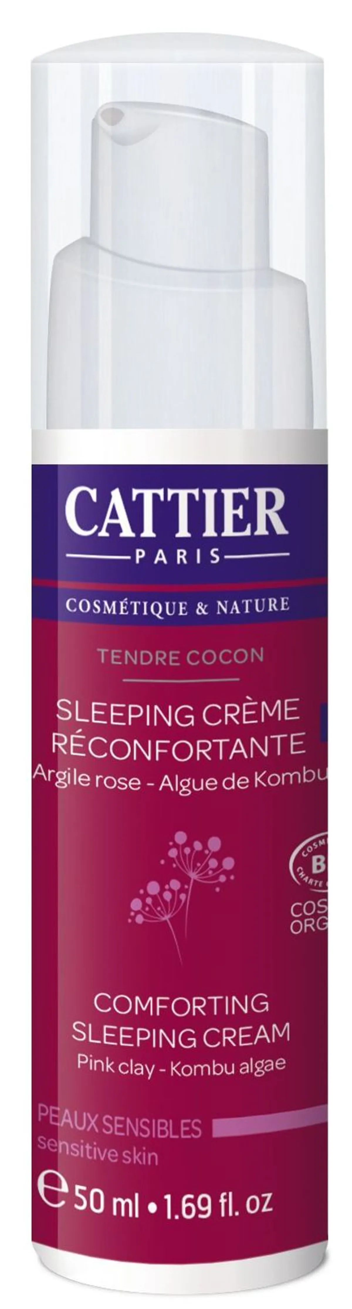 Cattier Tendre Cocon Sleeping Versterkende Crème Bio 50 ml