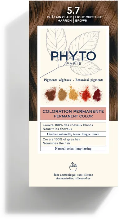 Phytocolor Kit Coloration Permanente 5.7 Châtain Clair Marron