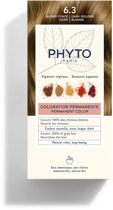 Phytocolor Kit Permanente Haarkleuring 6.3 Goud Donkerblond