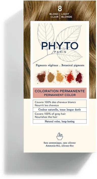 PHYTO Coloration Permanente 8 Blond Clair
