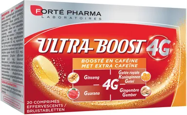 Forté Pharma Vitalite 4G Ultra Boost Caféine 20 Comprimés Effervescents