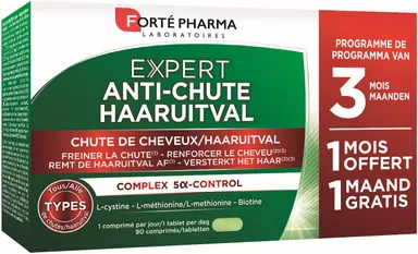 Forté Pharma Expert Cheveux Anti-Chute 3x30 Comprimés (2+1 gratuit)