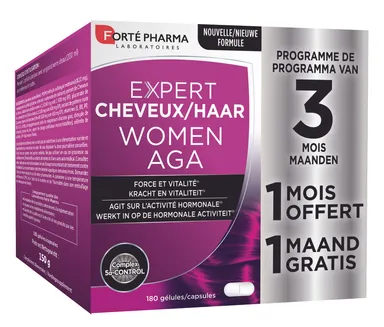 Forté Pharma Expert Cheveux Woman AGA 3 x 60 Capsules (2 + 1 gratuit)
