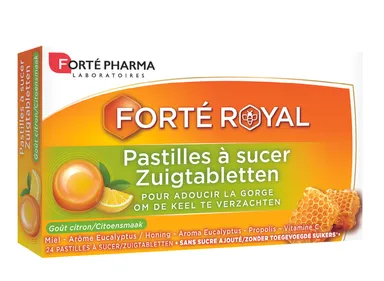 Forté Pharma Forté Rub Keel Citroen 24 Zuigtabletten