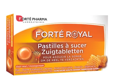 Forté Pharma Forté Rub Keel Honing 24 Zuigtabletten