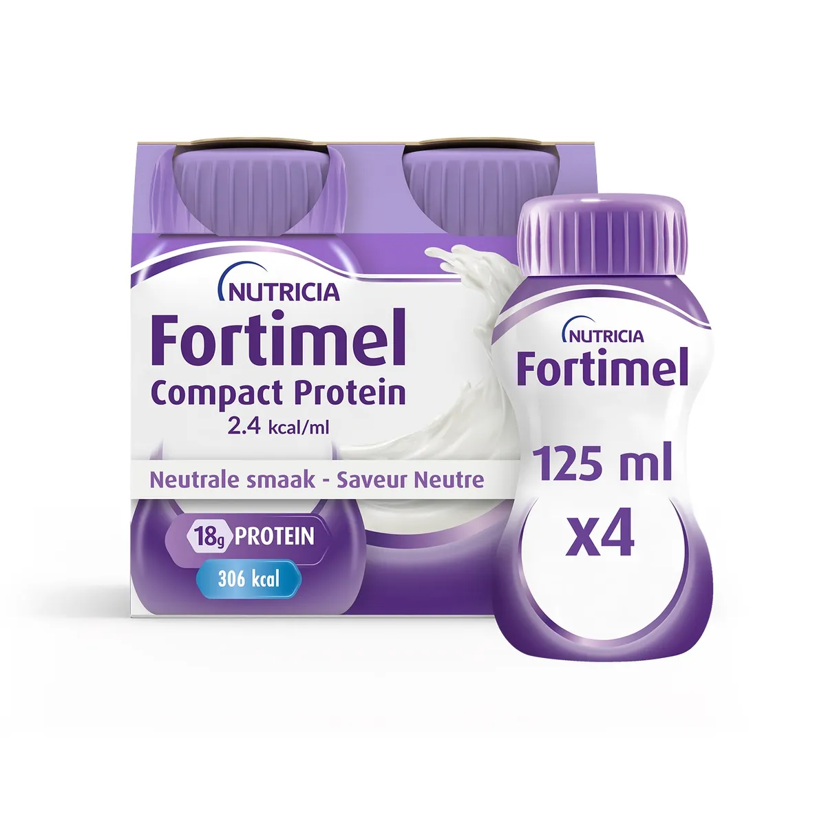 Fortimel Compact Protein 2,4Kcal Neutre 4x125ml