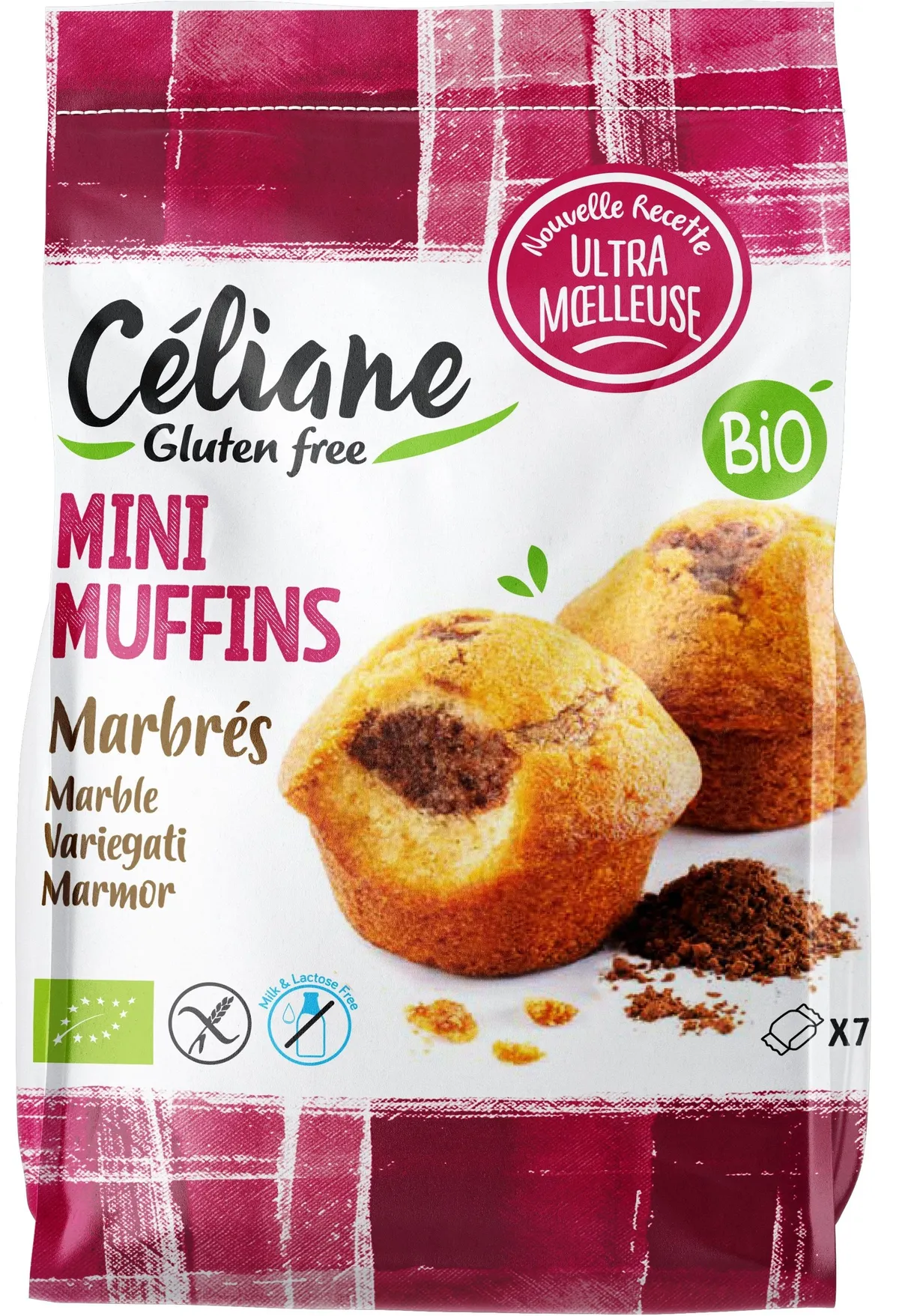 Céliane Minimuffin Gemarmerd Bio 8 stuks 200 g
