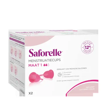 Saforelle Cup Protect Pack Comfort 2 Menstruatiecups Maat 1