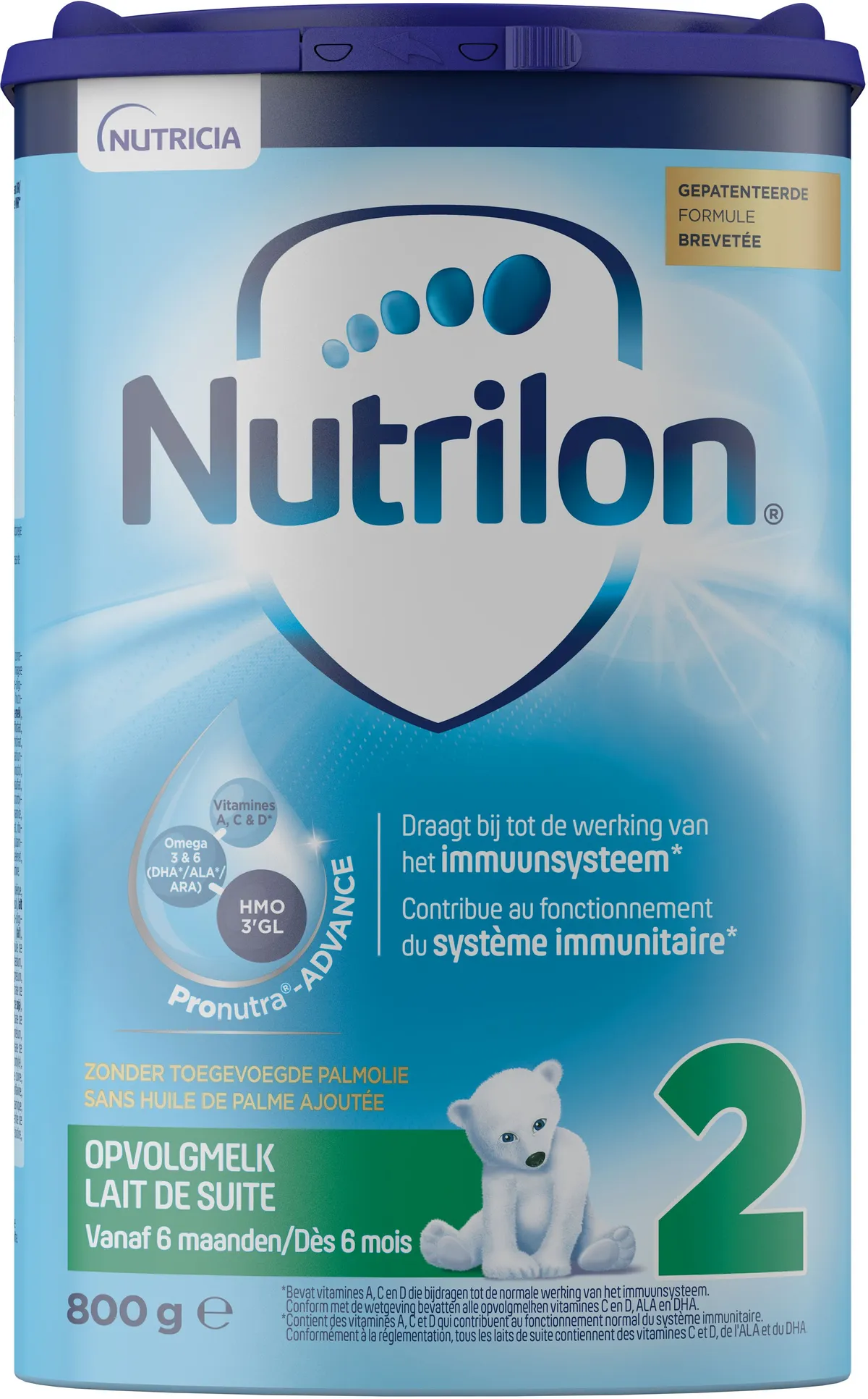 Nutrilon 2 Opvolgmelk Baby 6-12 maanden Poeder Blik 800g