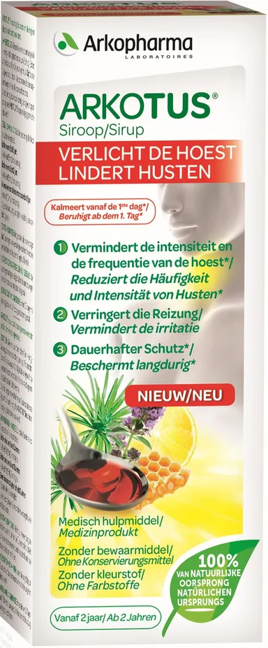 Arkotus Siroop Droog Diep Zittende Hoest 140ml