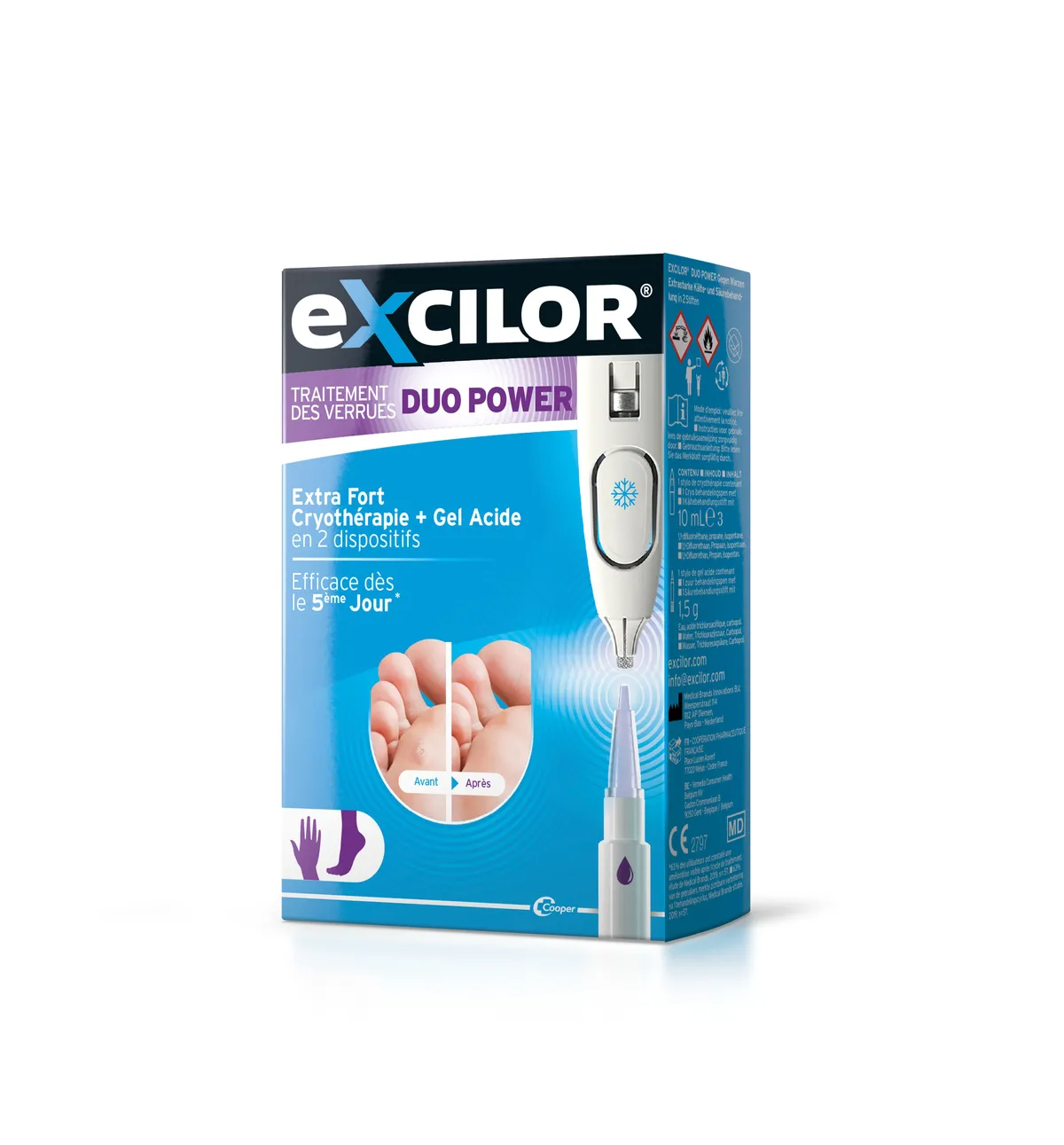 Excilor Traitement Verrues Duo Power 10ml + 1,5g