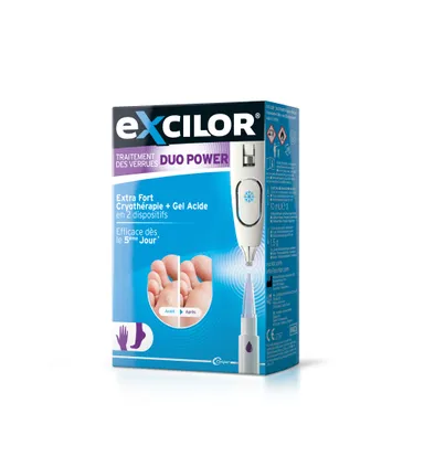 Excilor Traitement Verrues Duo Power 10ml + 1,5g